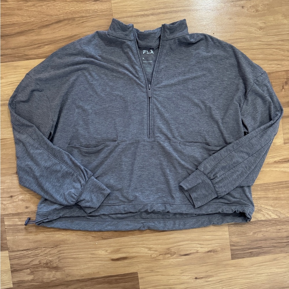FLX Women's Gray Quarter-Zip Sweatshirt